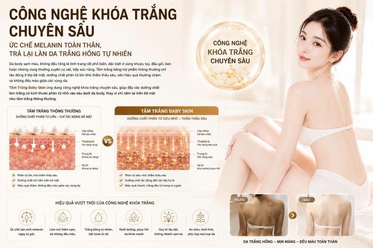 Tắm Trắng Baby Skin tại Skin Plus Dermatology
